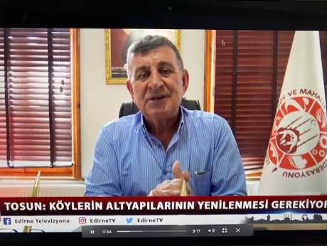 Edirne Muhtarlar Federasyonu Başkanı Sedat TOSUN' un Demeci
