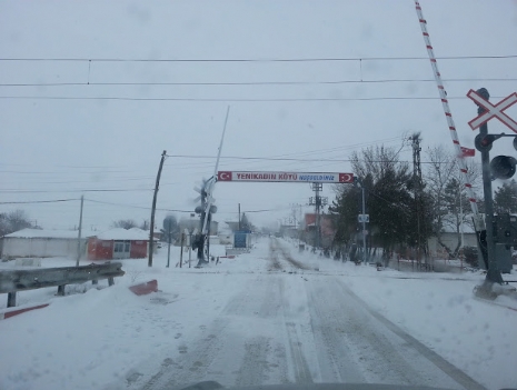 Köyümüzde yoğun kar yağdı